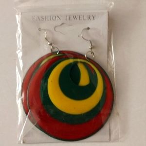 Reggae Circle Earrings
